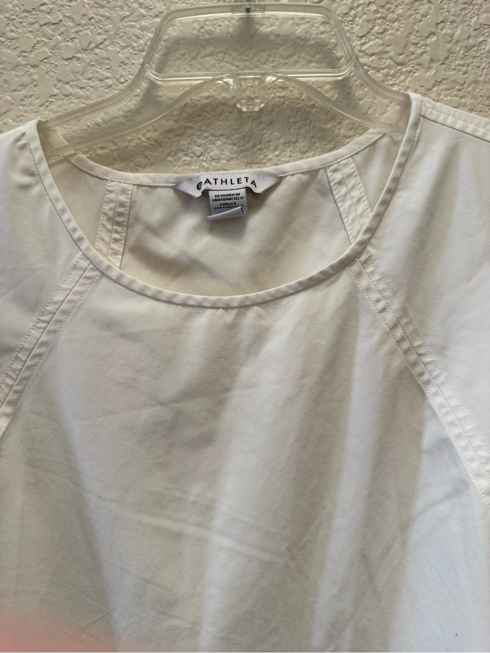 Athleta White Short-Sleeve Crewneck Tee